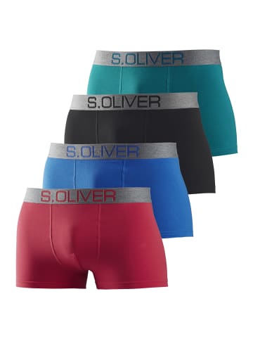 S. Oliver Boxer in petrol / schwarz / blau / rot