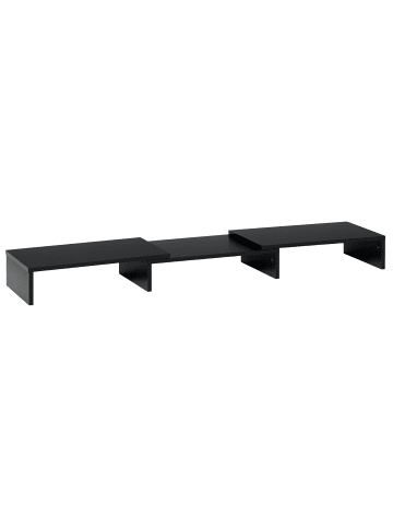 Vinsetto Monitorständer-117L x 23,5B x 10H cm-Schwarz