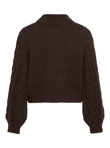 Vila Strickpullover in Coffee Bean