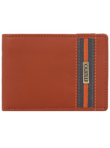 mano Don Leonardo Geldbörse RFID Leder 12 cm in cognac