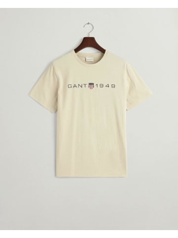 Gant T-Shirt in silky beige