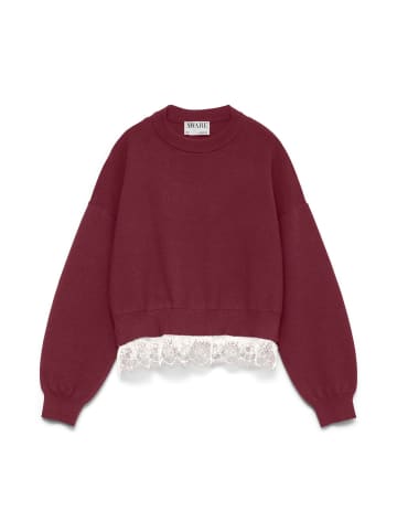 Vero Moda Strickpullover in Zinfandel