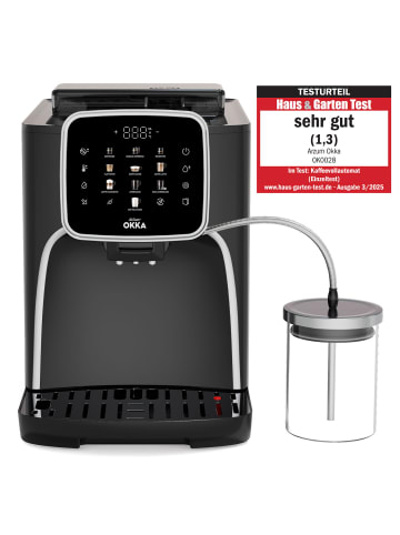 Arzum OK0028-0500 Kaffeevollautomat 1.8 l in Schwarz-Silber