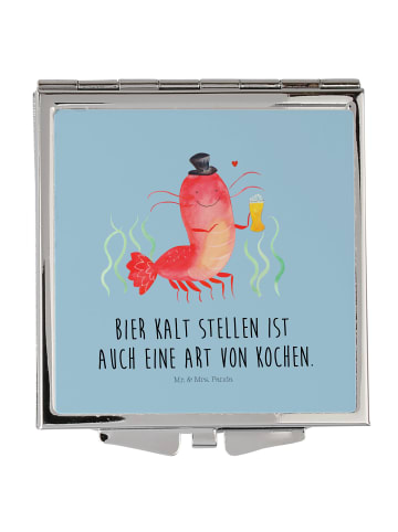 Mr. & Mrs. Panda Frauenspiegel Hummer Weizen mit Spruch in Blau Pastell