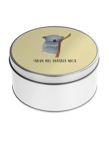 Mr. & Mrs. Panda Aufbewahrungsbox Koalabär mit Spruch in Gelb Pastell