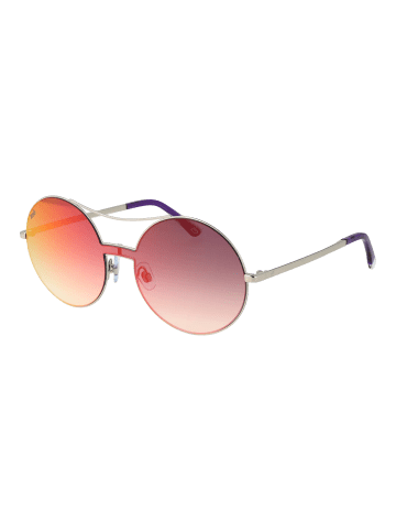Web Frauen Sonnenbrille Mono-Objektiv Silber