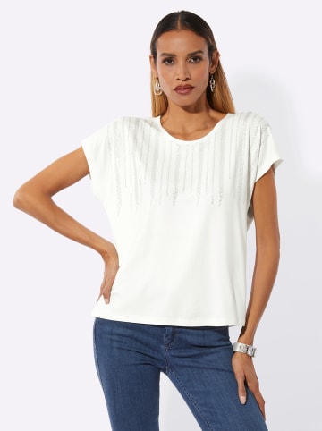 creation L Kurzarmshirt in ecru