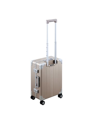 Aleon Fortis 4-Rollen Kabinentrolley Aluminium 54 cm rosegold