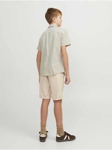 JACK & JONES Junior Leinenhemd kurzarm in crockery