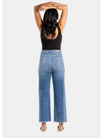 Articles of Society Jeans Midtown Mid Rise Crop Wide Leg in Edgebrook