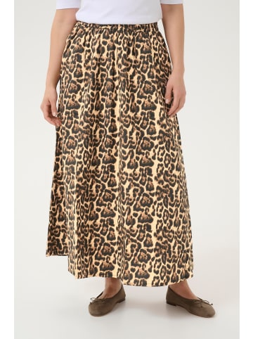 Kaffe Rock KAleopra A-shape in Naturel Leopard Print