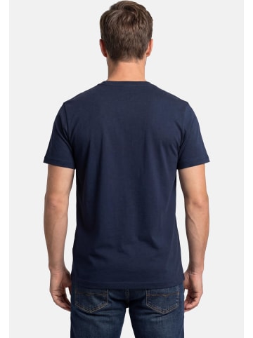 S. Oliver T-Shirt Basic in Weiß / blau / schwarz