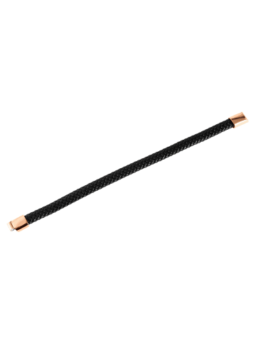 Adeliás Unisex Armband – Textilarmband aus Leder 20 cm in schwarz