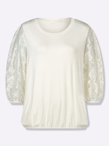 WITT WEIDEN Spitzen-Shirt in champagner