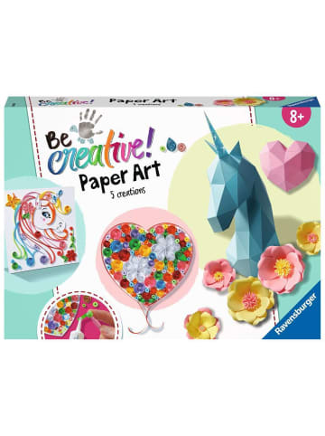 Ravensburger Bastelprodukte BeCreative Paper Art Flowers & Unicorn 8-99 Jahre in bunt