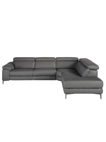 Angel Cerdá Relax-Ecksofa 6111 Chaise Longue Schwarz/Grau – 295x232x97 cm