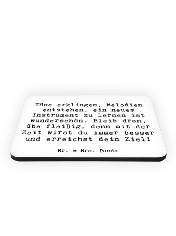 Mr. & Mrs. Panda magnet Spruch Ein neues Musikinstrument lernen ... in Weiß