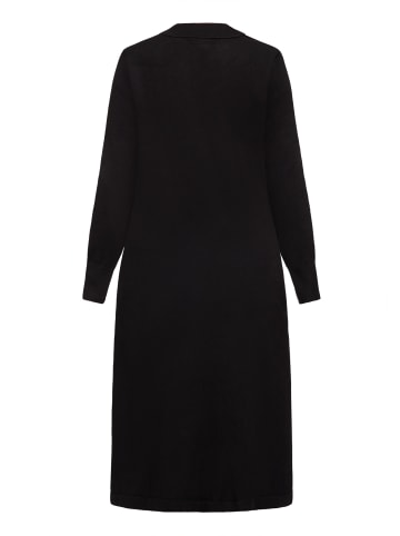 CARTOON Strickkleid mit Kragen in Schwarz