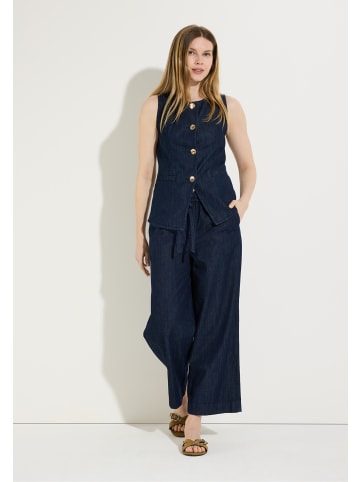 More & More schmale, dark denim Jeansweste in dark blue denim