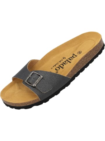 palado Pantoletten in schwarz glitzer