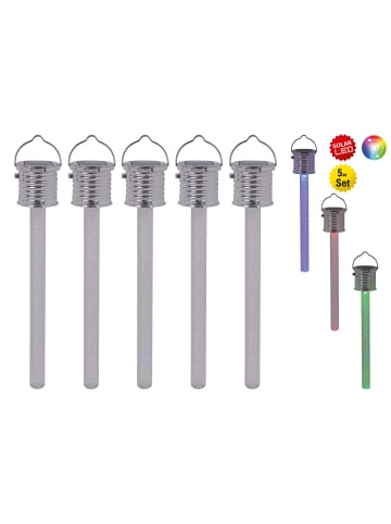 näve LED-Outdoor-Pendelleuchte "Thermometer" 5er-Set in Bunt