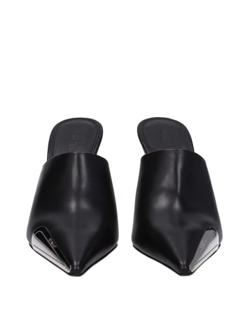 Off-White Schwarz Leder High Absatz Pumps