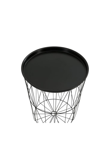 greemotion Beistelltisch mit abnhembarem Tablett - vielseitig & dekorativ in Schwarz