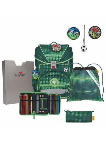 DerDieDas ErgoFlex - Schulranzen Set 5tlg. 800g in Soccer Green