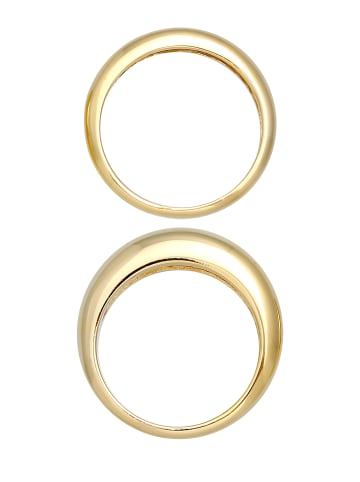 Elli Ring 925 Sterling Silber Ring Set in Gold