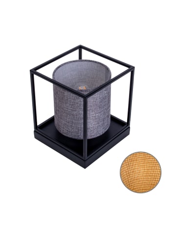 näve Tischleuchte "BETA" in grau - (L)15 cm x (B)15 cm x (H)17 cm