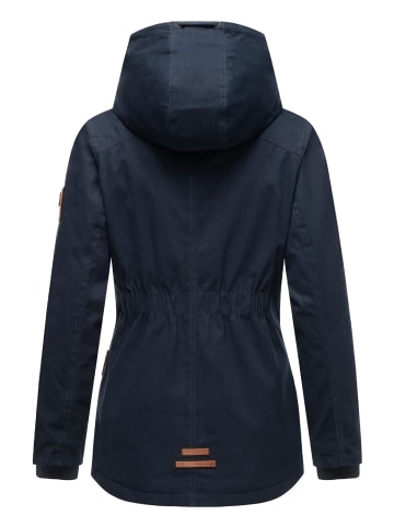 Marikoo Winterjacke Bikoo in Navy with black fur
