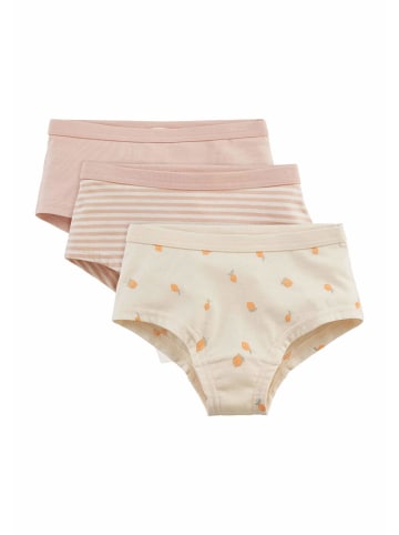 Hessnatur Mädchen Panty Regular Cut 3er-Pack in cremerosa