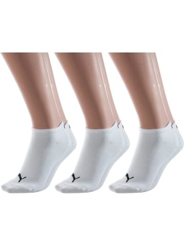 Puma Socks Baumwolle Unisex-Sneaker-Socken 3 Paar in weiß