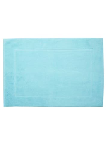 Framsohn 2er Set: Zwirnfrottier Badematte "Easy" in Petrol (L) 70 x (B) 50 cm