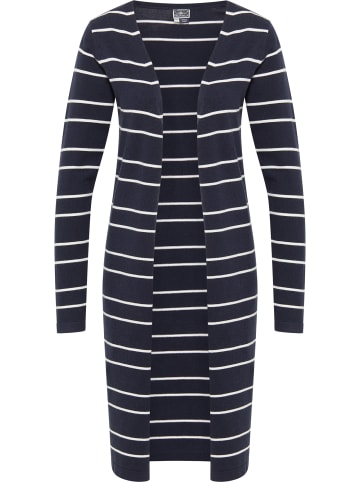 DreiMaster Damen Cardigan in Marine Wollweiss