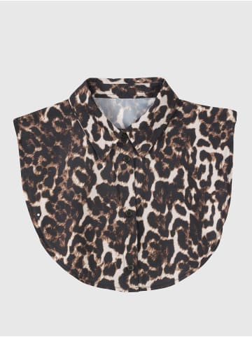 Sieh an! Einsteckkragen in braun-schwarz-bedruckt