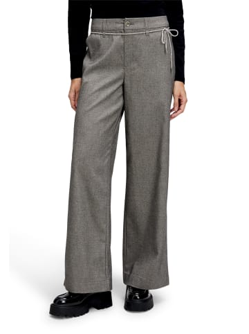 CARTOON Casual-Hose mit Bindegürtel in Grey Melange