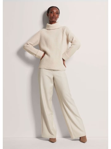 MADELEINE Rollkragen-Pullover aus Kaschmir-Mix in perlweiß