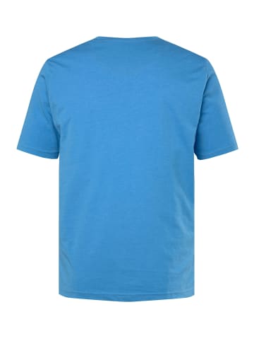 Men Plus Kurzarm T-Shirt in himmelblau