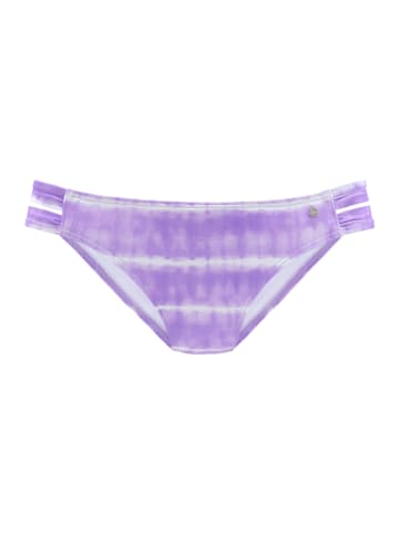 s.Oliver Bikini-Hose in lila-weiß