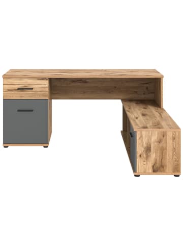 ebuy24 Schreibtisch Mason Grau 170 x 151 cm