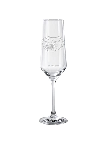Mr. & Mrs. Panda Champagnerglas Kaffee Tasse ohne Spruch in Transparent