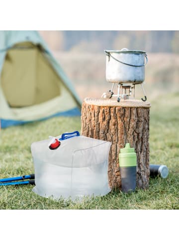 relaxdays 8 x Wasserkanister in Transparent - 20 l