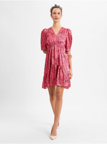 Marie Lund Freizeitkleid in fuchsia schwarz - 0001