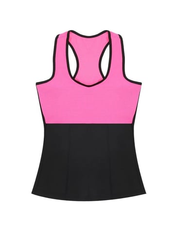 COFI 1453 Neopren Trainingsshirt – Figurformendes Shirt zur Fettverbrennung in Pink