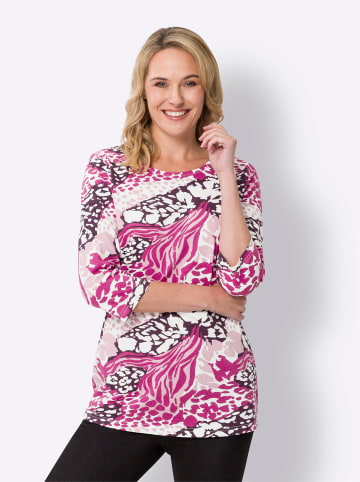 Sieh an! Longshirt in rosé-erika-bedruckt