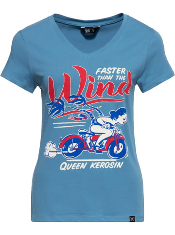 Queen Kerosin Shirt in Blau