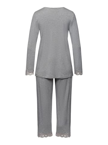 Hanro Pyjama Natural Elegance in Grey Melange