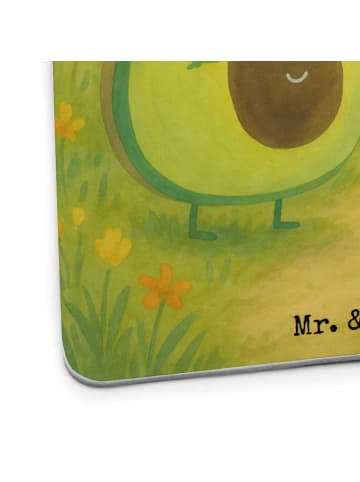 Mr. & Mrs. Panda Tassenuntersetzer Avocado Pärchen Design ohne S... in Weiß