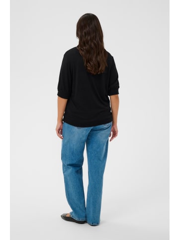 KAFFE curve Strickpullover KClusha Loose fit in Black Deep